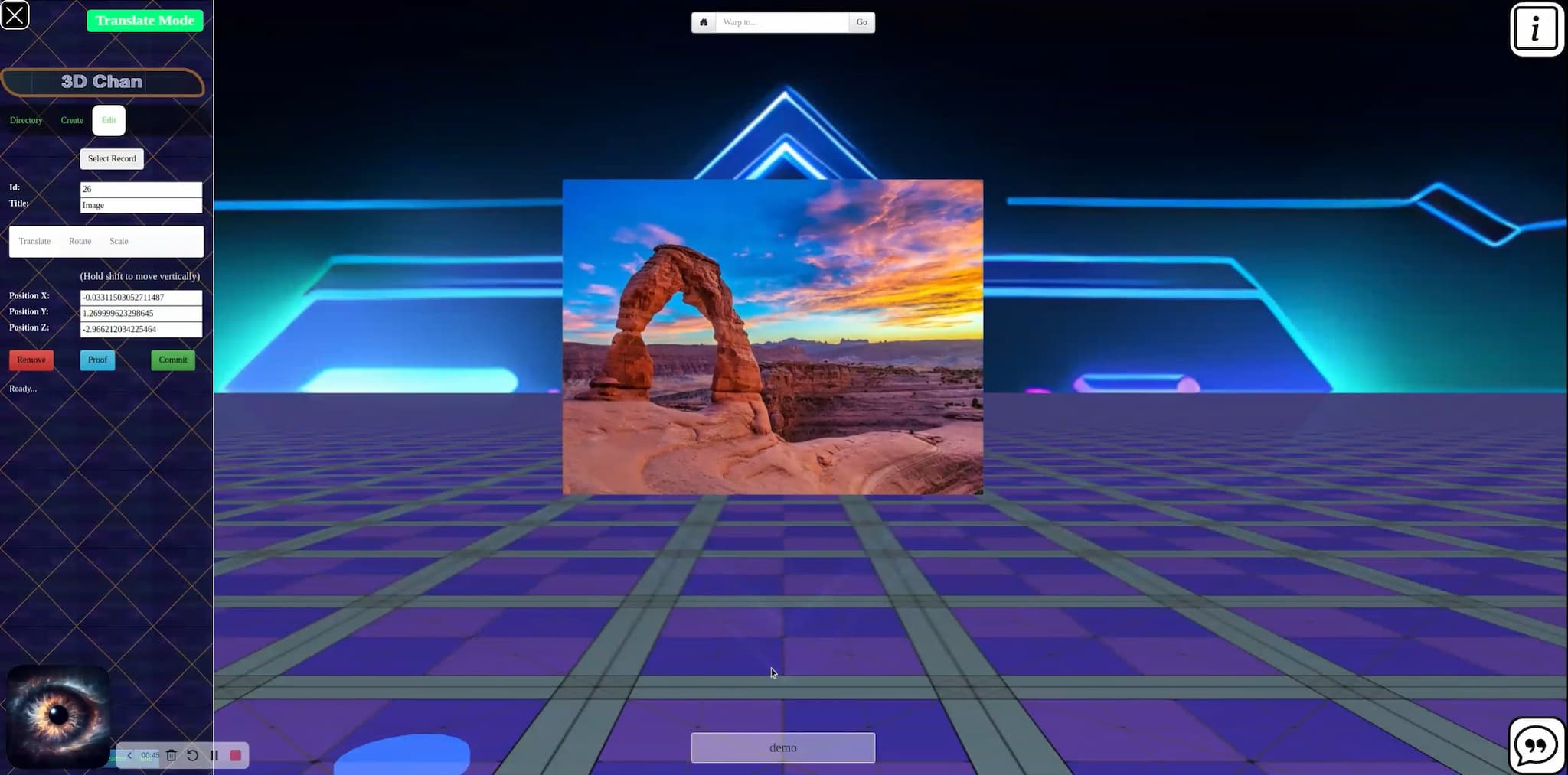 Modal video thumbnail, create image